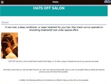 Tablet Screenshot of hatsoffsalon.com